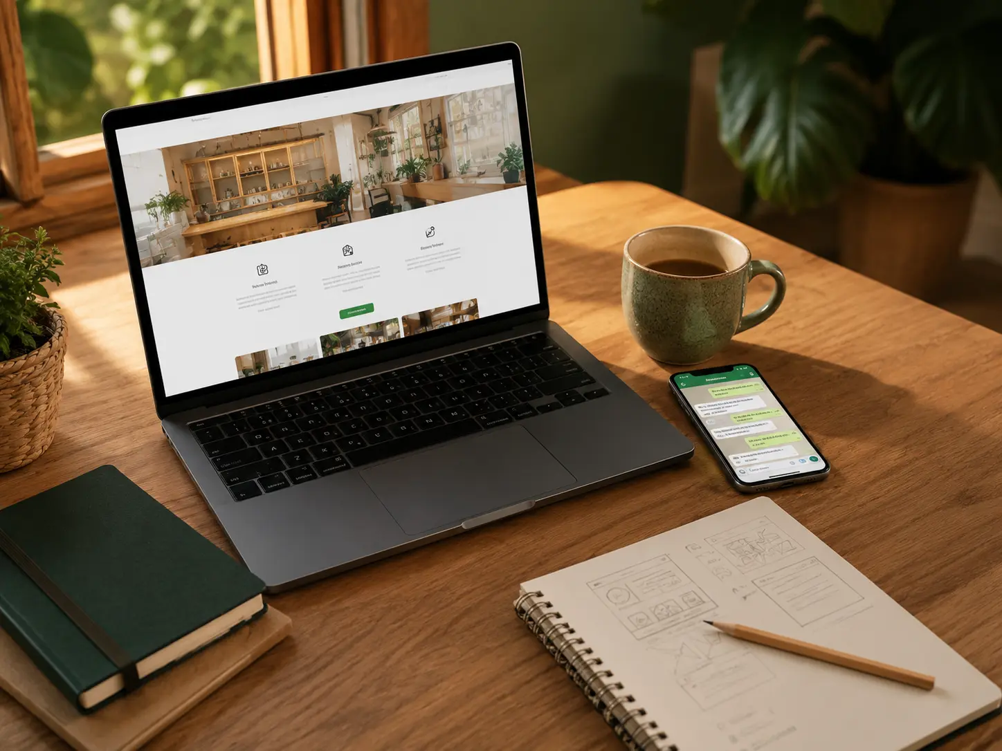 Web de un negocio local de Albacete diseñada para generar llamadas, WhatsApp y formularios