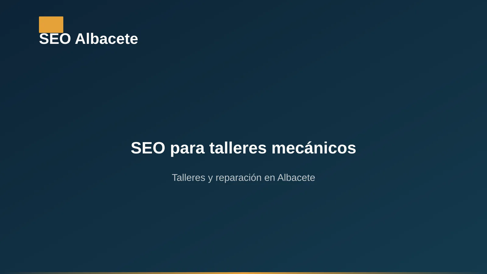 SEO para talleres mecánicos en Albacete: coche en un taller mecánico